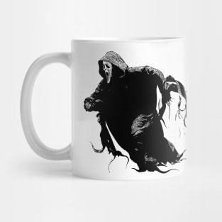 Copy of scream VI  (Scream 6)  scary horror movie graphic design by ironpalette Mug